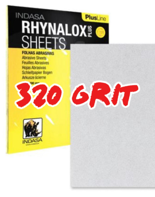 320 grit 9x11 sheets 50ct